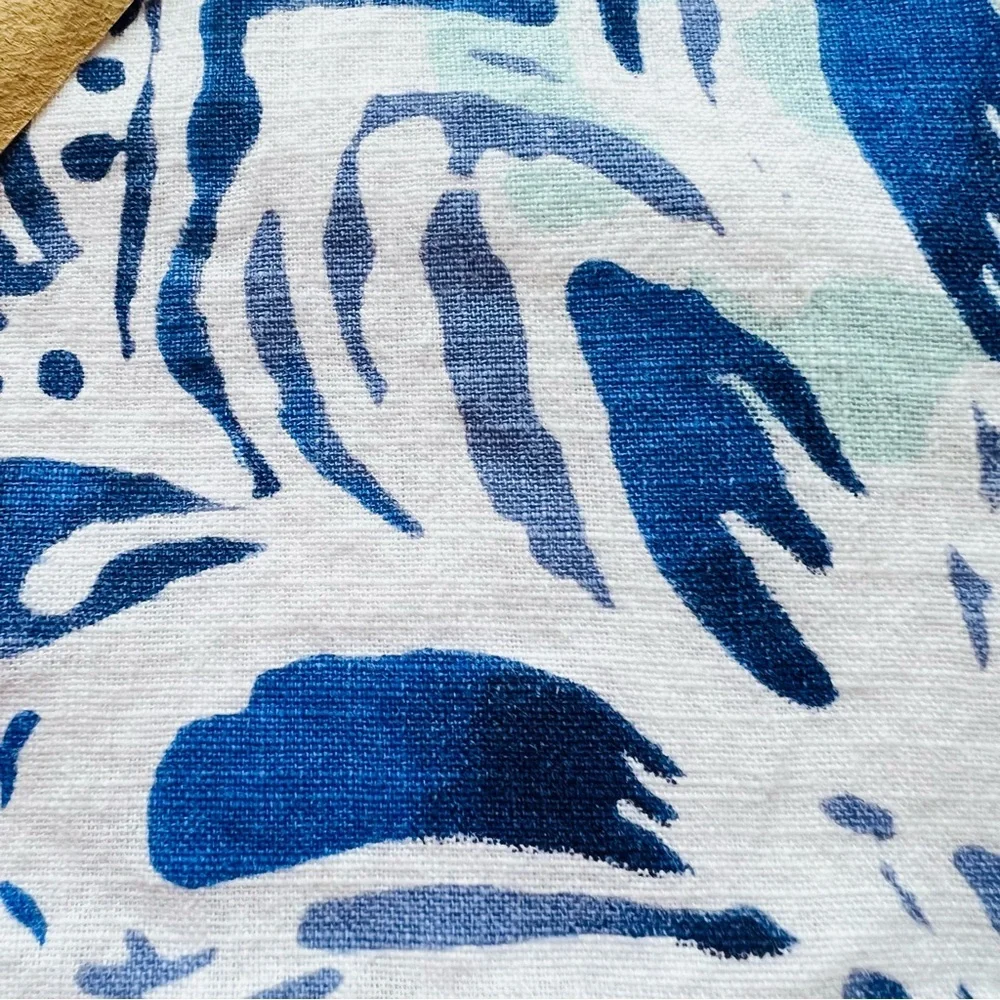 Pottery Barn PB Teen Kelly Slater Ocean Blue Floral Duvet Cover TWIN